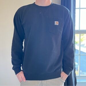 Carhartt black sweatshirt with pocket - super comfy #workwear (men)